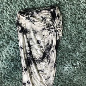 Open legged tie dye skirt